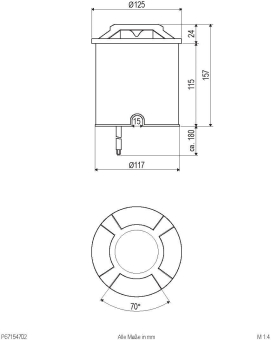 EVN LED Bodeneinbau anthrazit  P67154702 
