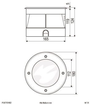 EVN P-LED Bodeneinbau -rund   PC67101402 
