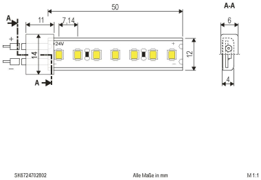 EVN LED-Strip IP67 24V/DC   SK6724702802 