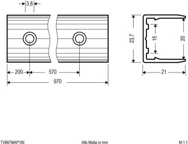 EVN Alu Profil für LED       TVB67MAP100 