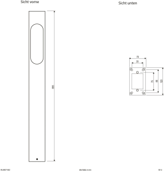 EVN LED-Wegeleuchte 65cm      WL65071502 