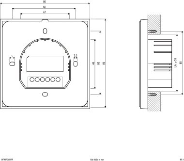 EVN Funk-Wandpanel IP20 2,4GHz  WPMRGBWW 