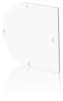 f-tronic Putzdeckel halbrund        HWD1 