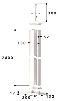 GGK 18672    BRA 60x130/80 SOLO-DAS 2800 