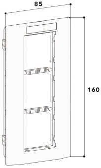 GGK Adapterrahmen M45 vertikal      4674 