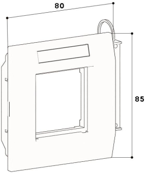 GGK 4687 Adapterrahmen 1-f    KSE/AR-1-H 