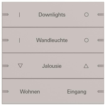 GIRA 5034915 Wippenset 4fach indiv. 