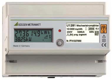 Gossen U1289-V011 Energiezähler    U1289 