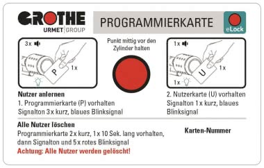 Grothe            Programmierkarte eLock 