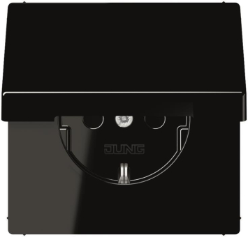 Jung SCHUKO Steckd.m.Klappd. LS1520NKLSW 