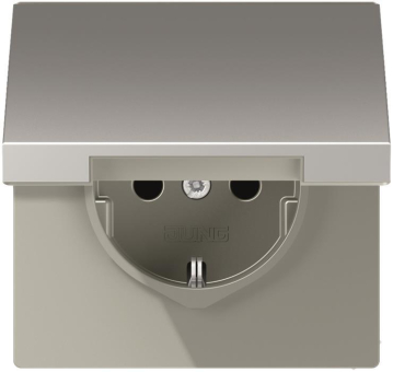 Jung SCHUKO Steckd.m.Klappd.o. AL1520NKL 