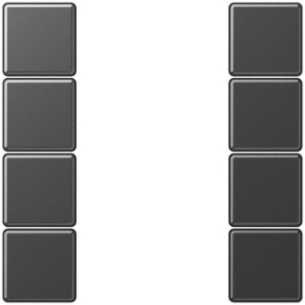 Jung Tastensatz 4fach kpl     A504TSAANM 