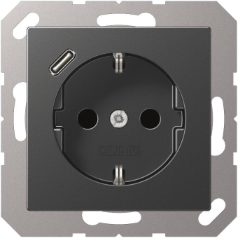 Jung SCHUKOsteckdose m.USB  A1520-18CANM 