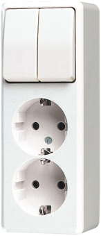 Jung SCHUKO  Zweifach-Steckdose 625 A WW 