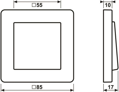 Jung Rahmen 1f senkrechte u AF 581 BF MO 