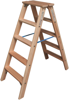 Krause Holz-Stufen-Doppelleiter 2x5 