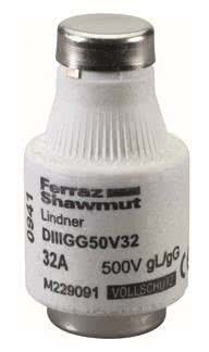 Mersen 00598.035800 DIII 32A gG schwarz 