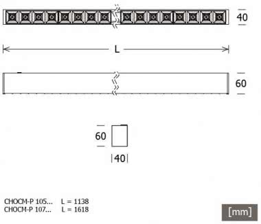 LTS    CHOCM-P 105.1138.840/DALI schwarz 