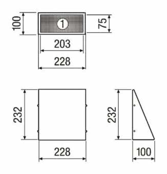 Maico Wandstutzen Außenluft    KW-AL 16E 