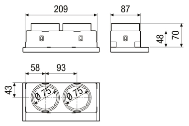 Maico Blechadapter f.Anschluss   WS 75 A 