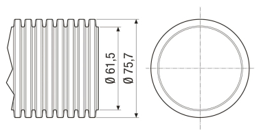 Maico Flexibles PE-HD Rohr 50m A MA-FR75 