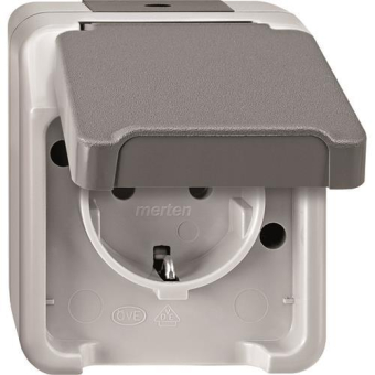 Merten SCHUKO-Steckdose lichtgrau 238039 