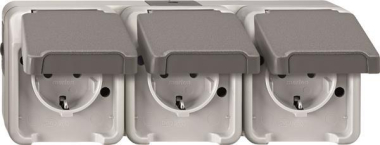 Merten SCHUKO-Dreifach Steckdose  239839 