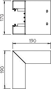 OBO GEK-KA70170 Ausseneck 70x170mm PVC 