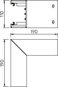 OBO GEK-KA70110 Ausseneck 70x110mm PVC 