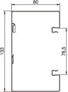 OBO GEK-S80133 Geräteeinbaukanal symm. 