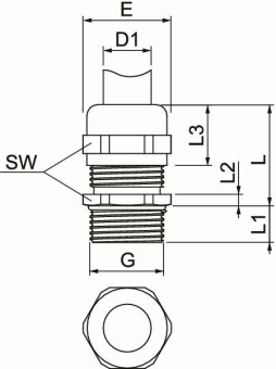 OBO V-TEC VM LM20 MS Kabelverschraubung 