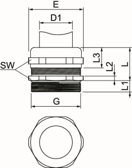 OBO V-TEC VM LM63 MS Kabelverschraubung 