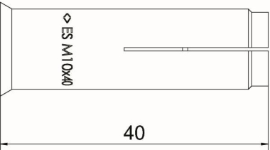 OBO ES M 10x40 Einschlaganker ES 10x40 