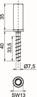 OBO MMS+ I 7.5x40 Innengewindeanker 