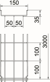 OBO GRM 35 150 A2 Gitterrinne GRM 