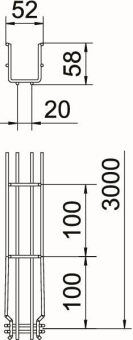 OBO GRM 55 50 A4 Gitterrinne GRM 