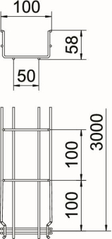 OBO GRM 55 100 G Gitterrinne GRM 