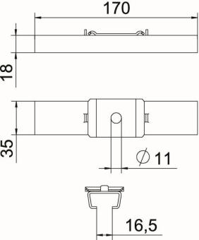 OBO GMS 170 A4 Mittenabhängung 