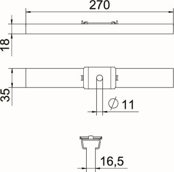 OBO GMS 270 A4 Mittenabhängung 