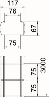 OBO CGR 50 100 A2 C-Gitterrinne 