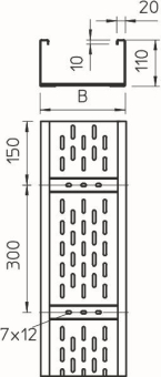 OBO WKSG 120 FS Weitspannkabelrinne 