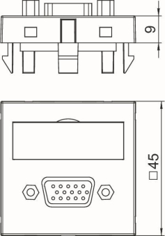OBO MTG-VGA S SWGR1 Multimediaträger VGA 