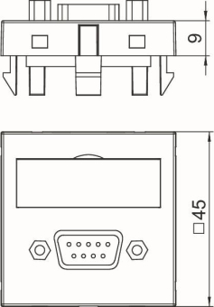 OBO MTG-DB9 S RW1 Multimediaträger 