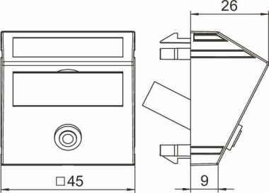 OBO MTS-MK L RW1 Multimediaträger 