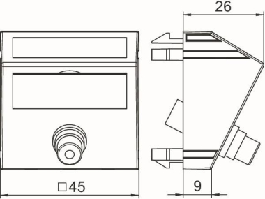 OBO MTS-R F RW1 Multimediaträger 