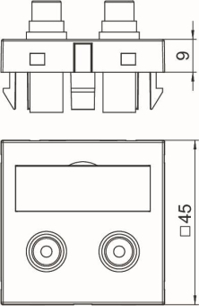 OBO MTG-2R L RW1 Multimediaträger 