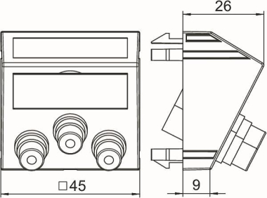 OBO MTS-12R L RW1 Multimediaträger Audio 