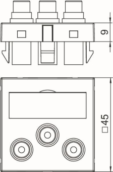 OBO MTG-12R F RW1 Multimediaträger Audio 