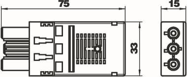 OBO BT-F GST18i3p SW Buchsenteil 3-polig 