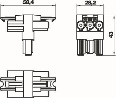 OBO VB-T GST18i3p Verteilerblock T-Form 